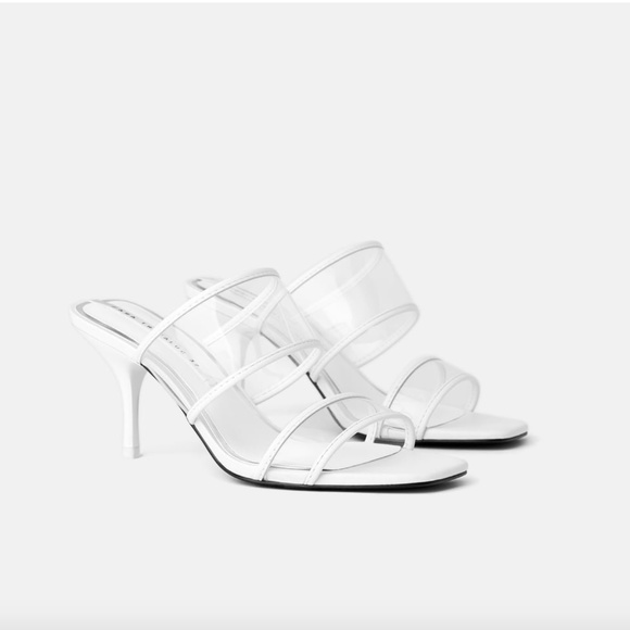zara Shoes - HIGH HEELED VINYL SANDALS ZARA 7.5